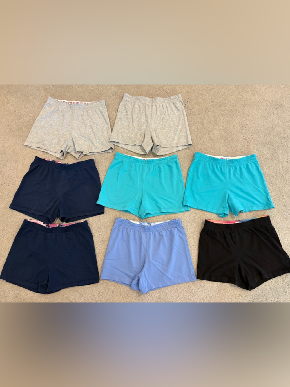 Wonder Nation Lot Girl’s Cotton Shorts Cheer Sz Large 10/12, 8 pair play clothes
